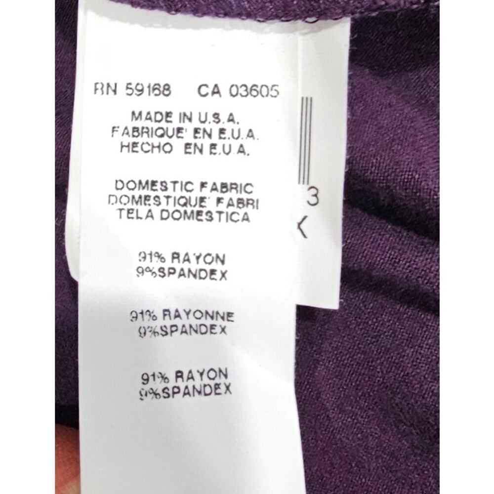 Karen Kane Twist Tie Shirt Top, Knot Front, Purple, Soft, Feminine, Womens Sz 3X - Picture 7 of 9
